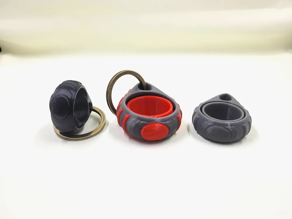 Spinning Ring Keychain - Free 3D Print Model - MakerWorld