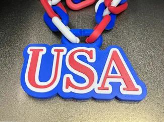 USA Pendant with link