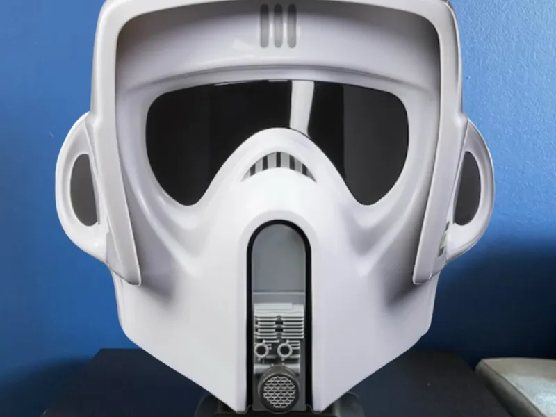 Star Wars Scout Trooper Black Series helmet stand