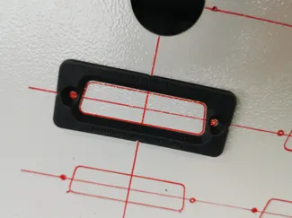 D-SUB cutout template