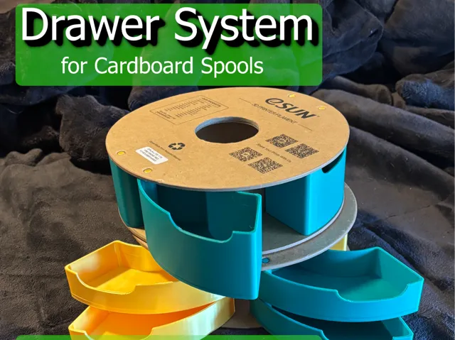 Drawer System for Cardboard Spools