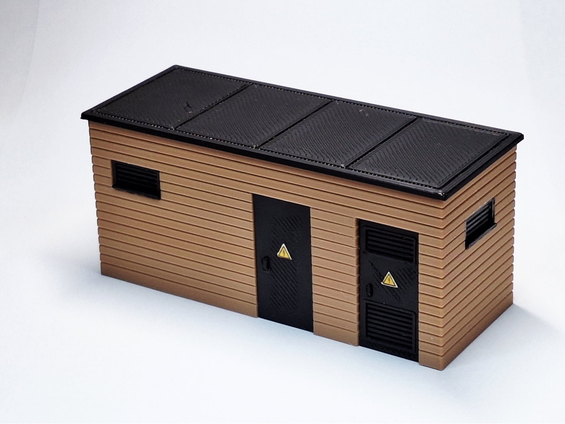 H0 1:87 modern transformer station