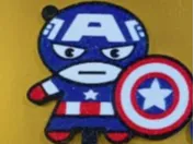 captain america cake topper/keychain