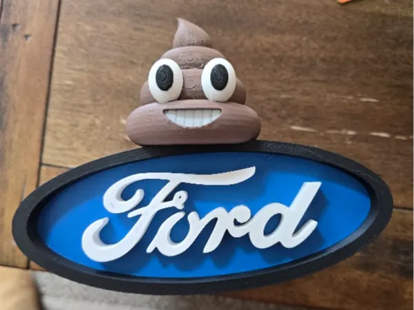 Ford oval hitch cover