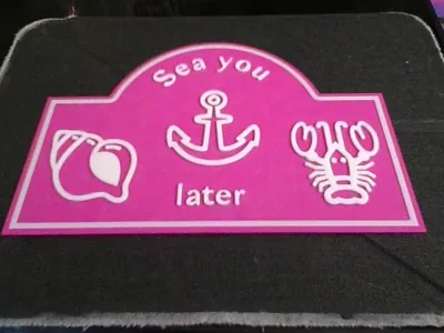 sea you later cute beach pun sign