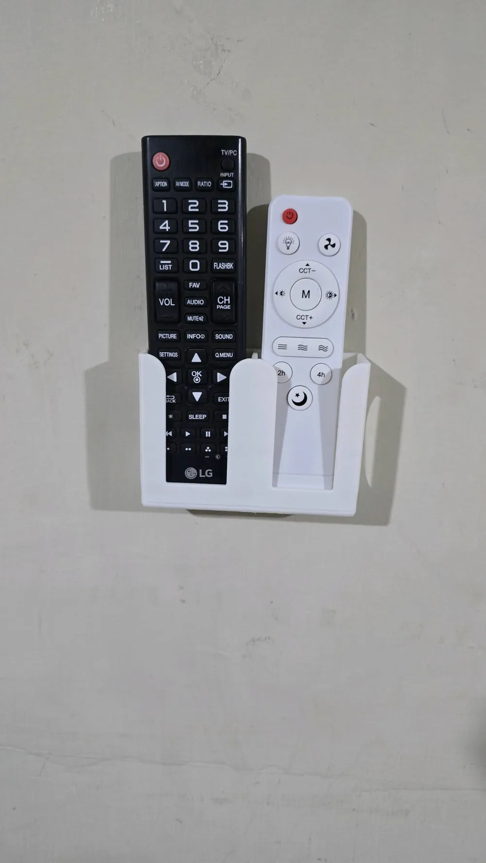 Remote Control Pla Wall mount for 2 remote controls - Free 3D Print Model - MakerWorld