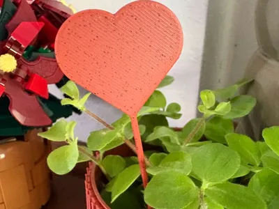 Heart Plant Stick – Simple, Cute
