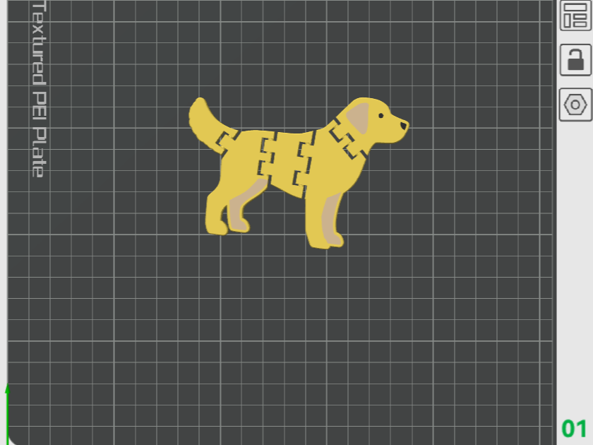 Flexi Dog Fidget Toy Golden Retriever