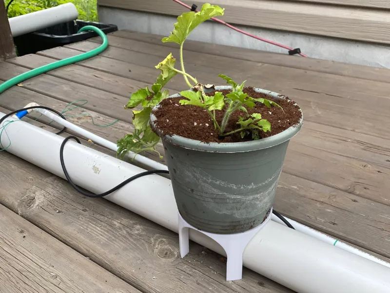 Hydroponic Wick System Plant Stand 3"
