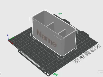 Custom Name Desk Organizer