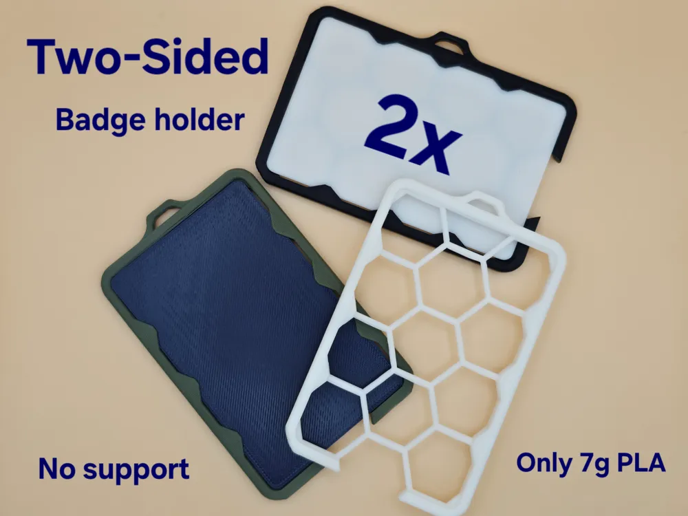 Clear Double-Sided Vertical Rigid ID Holder (54 X 86mm) (CR80