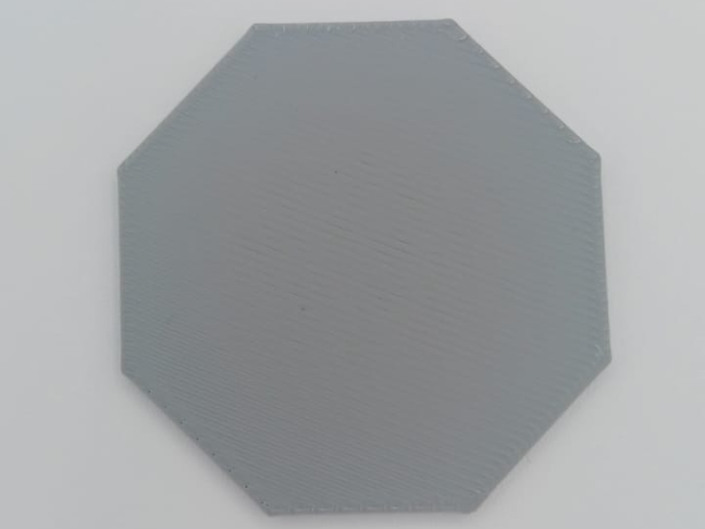 Flat 2D octagon shape