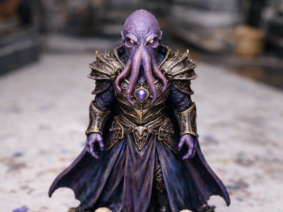 Illithid / Mind Flayer Miniature – 32mm Scale