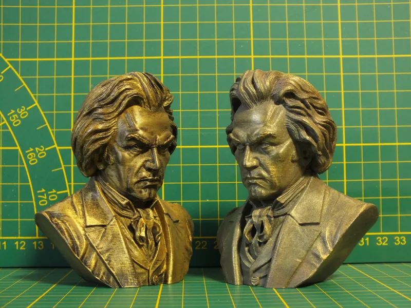 Ludwig Van Beethoven bust in "Bronze" 100 mm