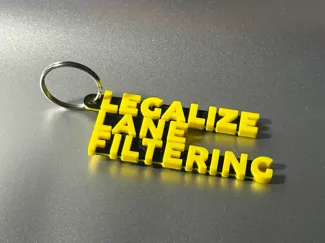 Legalize Lane Splitting/Filtering Keychain