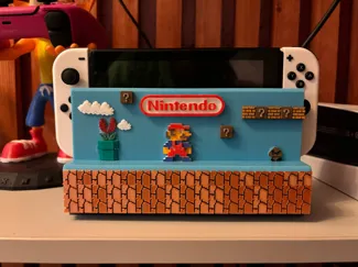 Nintendo Switch Dock with Mario Bros cover