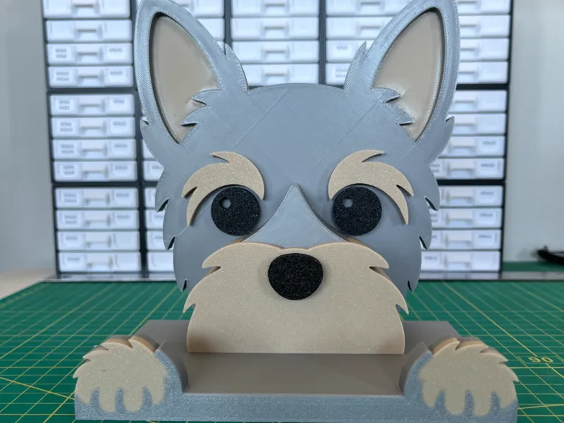 Yorkie Glasses and Phone Stand