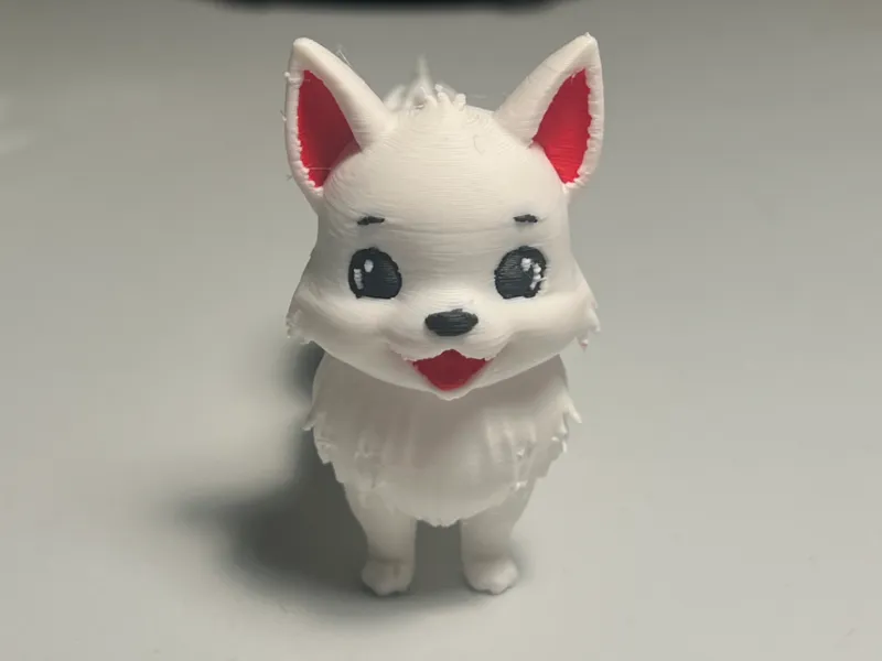 "Shiro the Shiba" - Cute Chibi Wolf-Dog