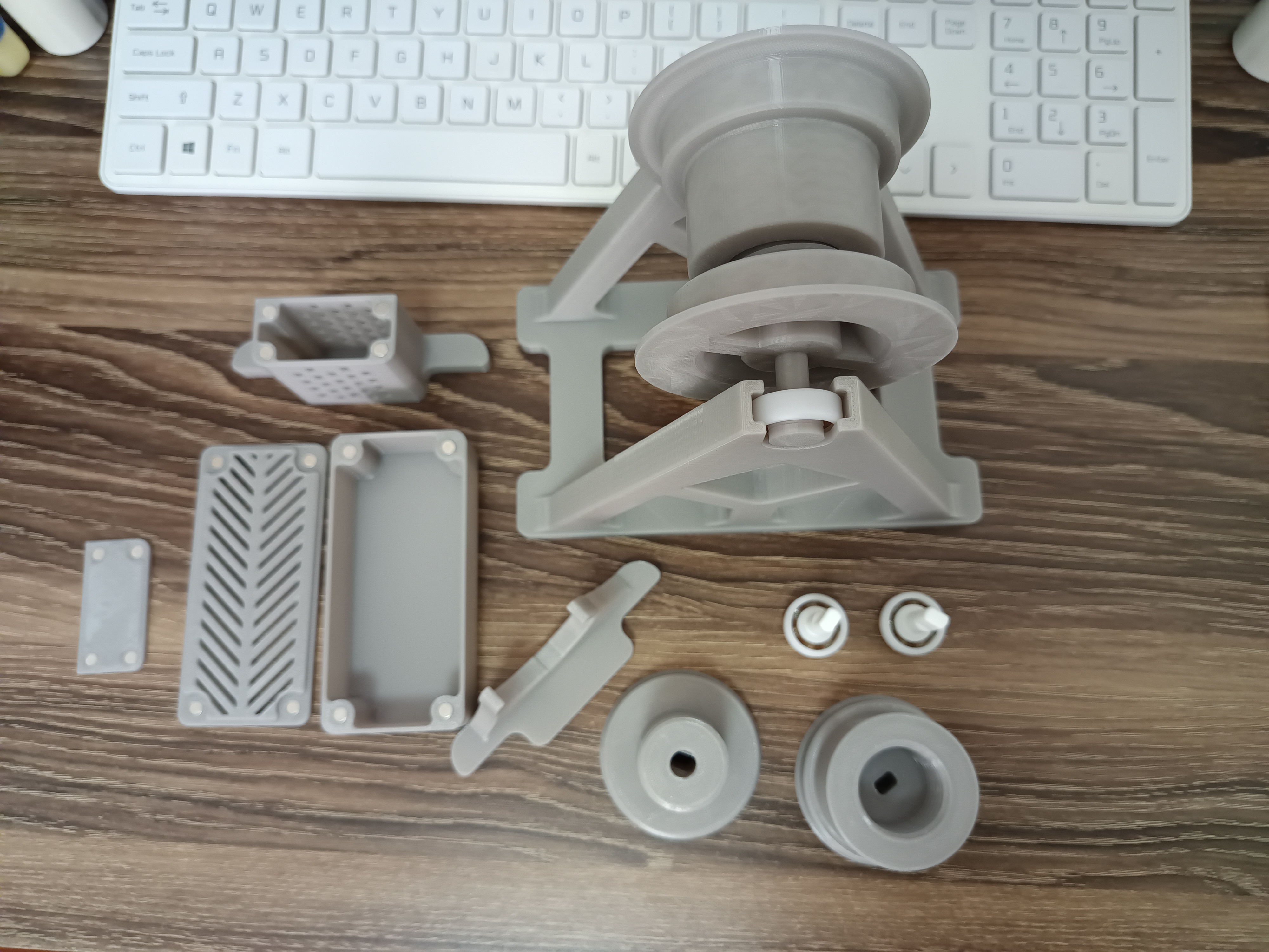 Miniatura 1 do modelo 3D 米桶耗材支架&干燥盒升级版（基于5.8L米桶设计）