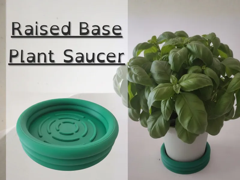 Ridged Plant Saucer - Raised Drainage Base