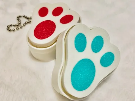 Lucky Rabbit Foot Clicker with Keychain Option