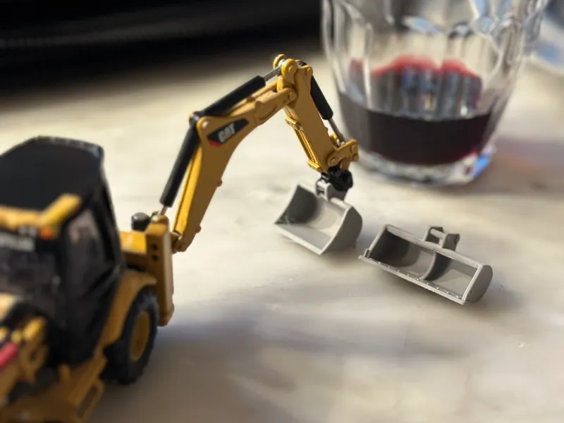 1:50 Scale backhoe Dig bucket norscot/Diecast