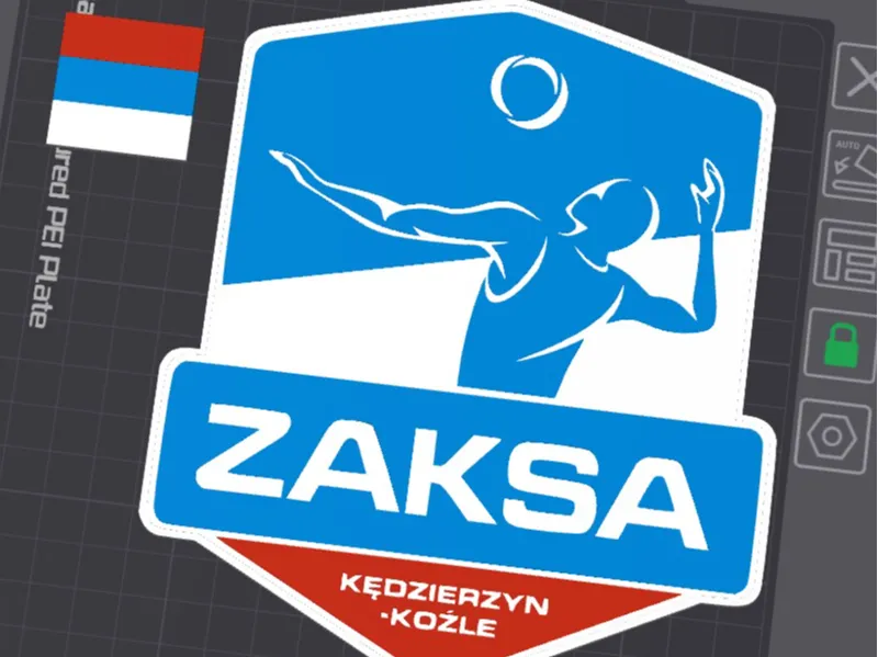 ZAKSA Kędzierzyn‑Koźle Logo–3D Printable Model AMS