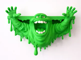 Ecto Wall Crasher Shelf - Retro Slime Wall Display