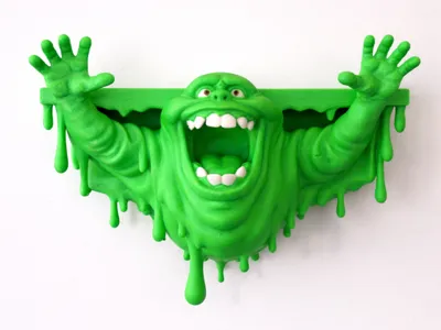 Ecto Wall Crasher Shelf - Retro Slime Wall Display