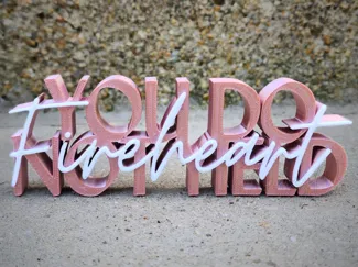 "Do Not Yield - Fireheart" Shelf Sign