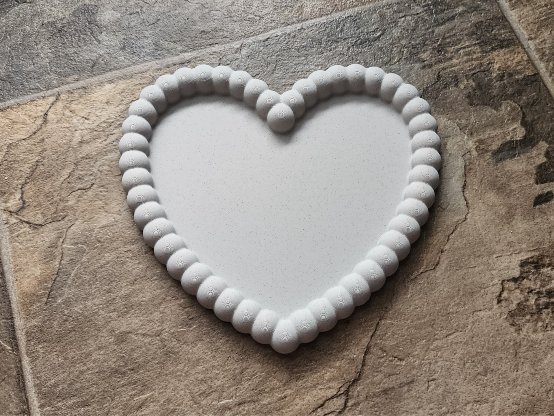 Pearl Style Heart Shaped Tray