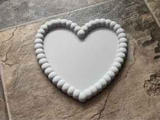 Pearl Style Heart Shaped Tray