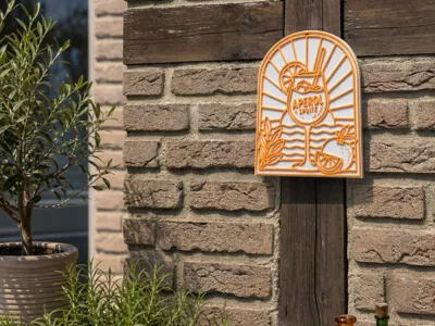 Aperol Spritz Sign - Wall Decor for Bar & Terrace