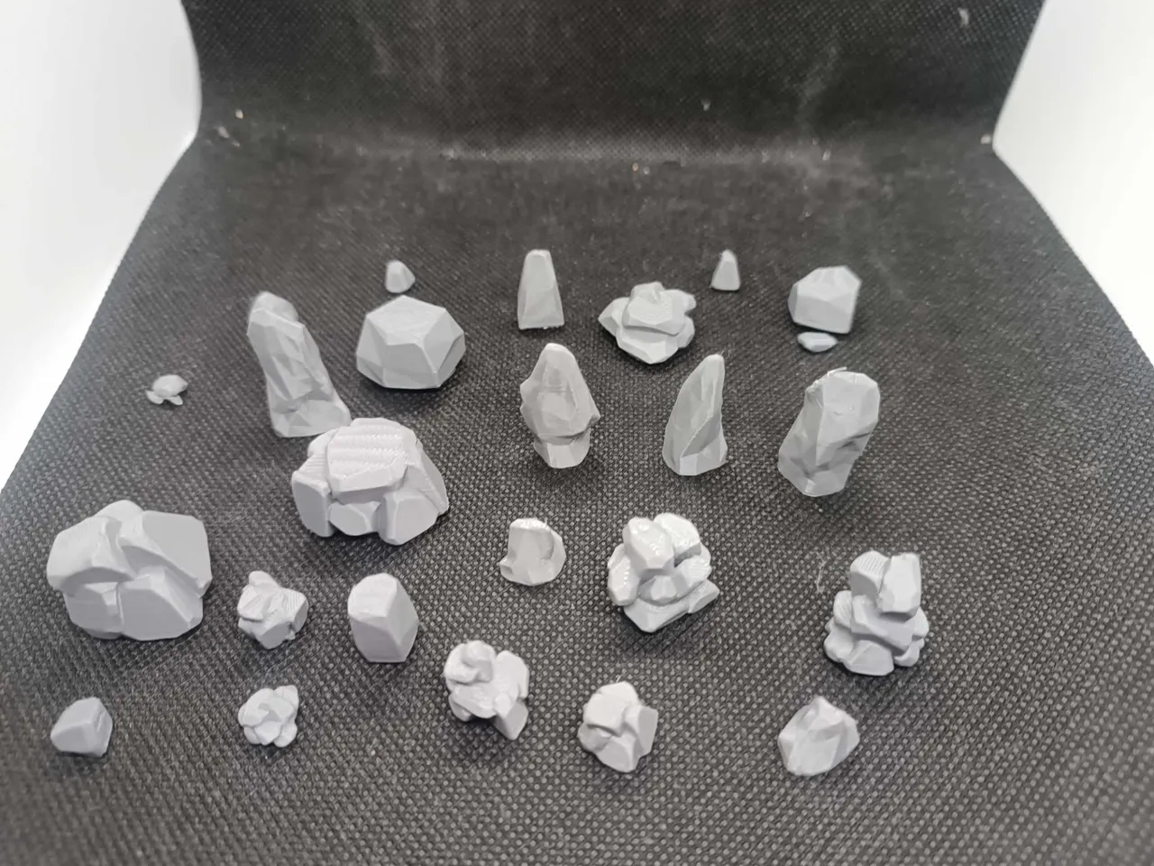 D&D Terrain Set of stones, dnd RPG view 2