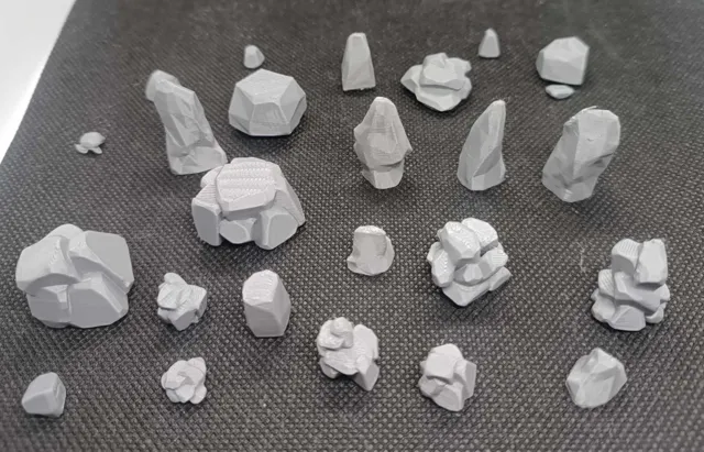 D&D Terrain Set of stones, dnd RPG