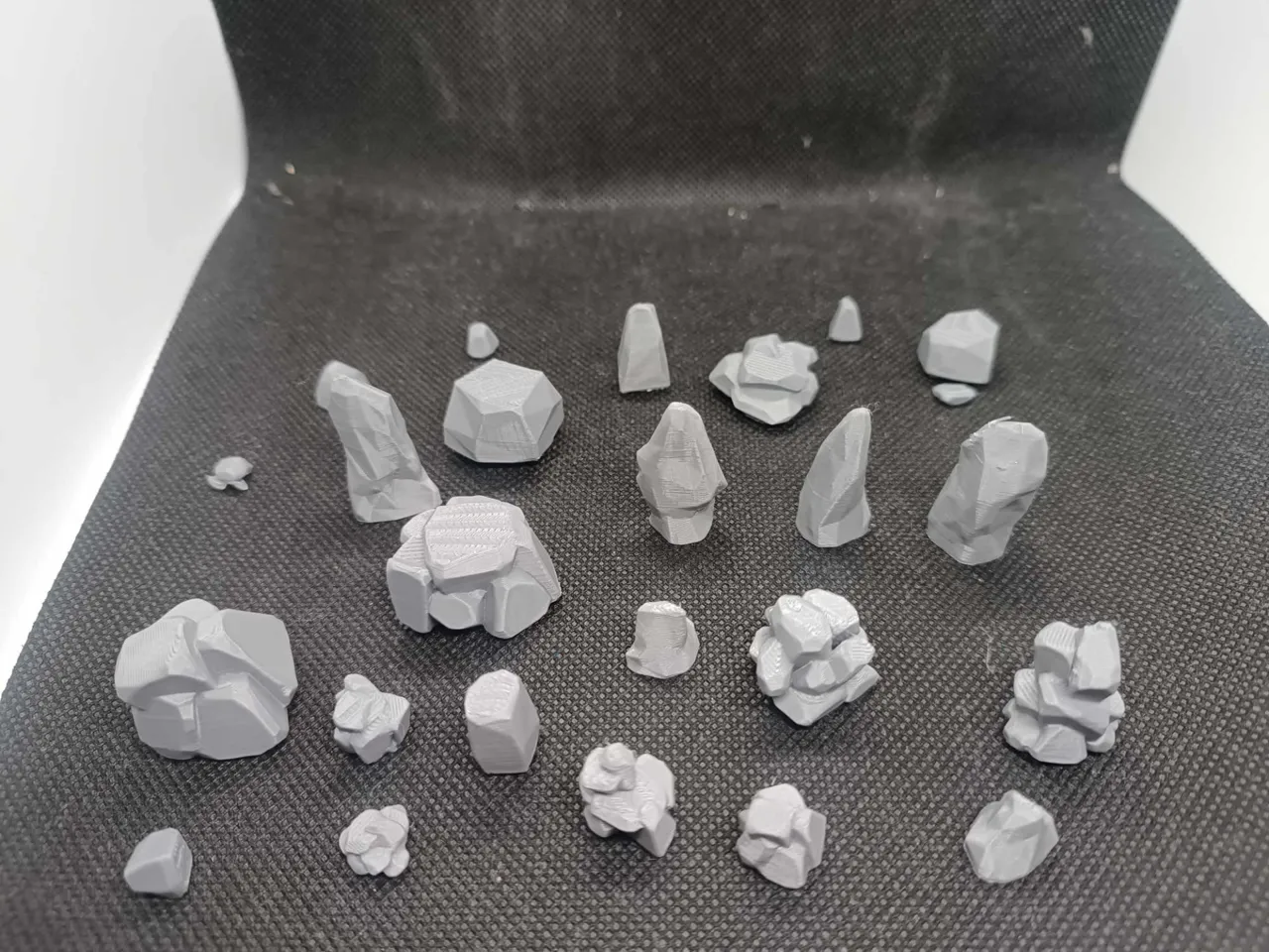 D&D Terrain Set of stones, dnd RPG view 3