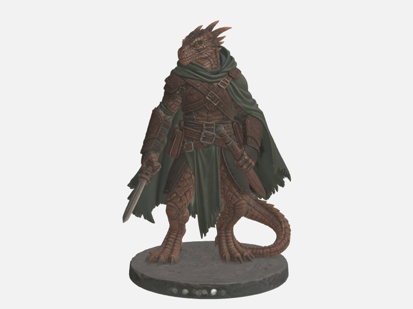 Schurke Dragonborn D&D Miniatur 