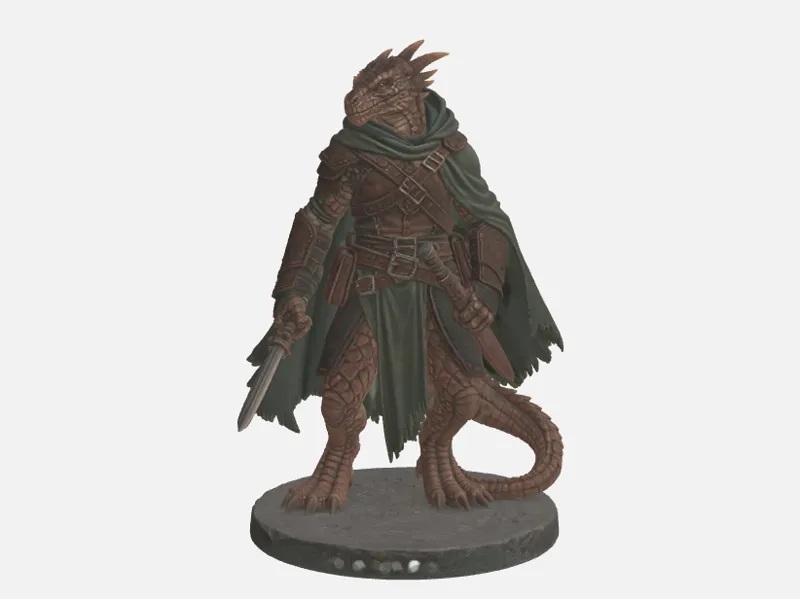 Schurke Dragonborn D&D Miniatur (50mm)