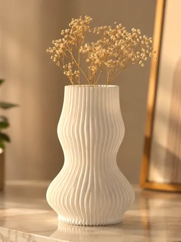 Jarrón decorativo: Elegant Wave Vase — vista de referencia 2