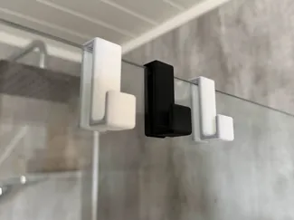 Shower door hook for 5-10mm thick glass