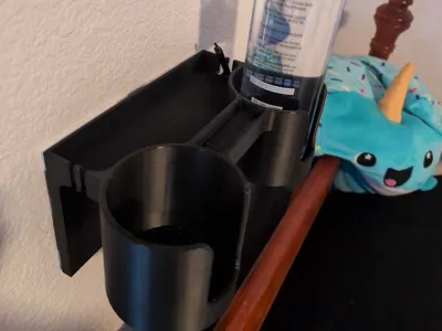Wall Mountable Cup and Phone Holder