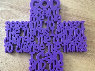 serenity prayer cross