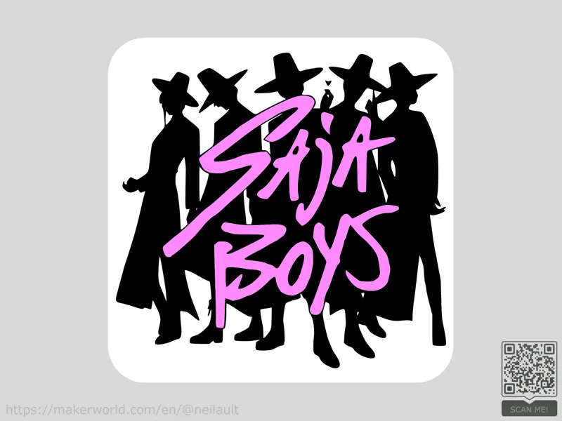 KPop Demon Hunters Saja Boys Coaster