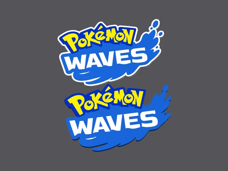 POKEMON WAVES POSTER & KEYCHAIN