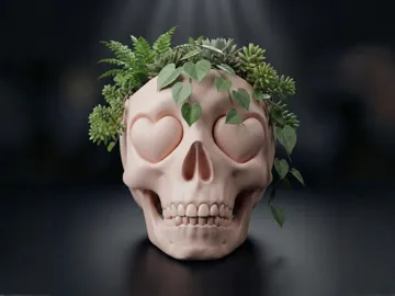 Adorno temático: Skull Heart Eyes Pot&Decor — vista de referencia 4