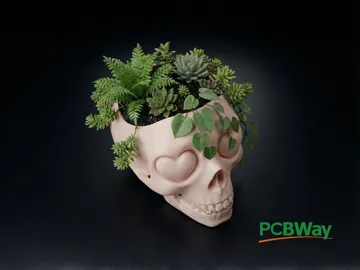 Adorno temático: Skull Heart Eyes Pot&Decor — vista de referencia 3