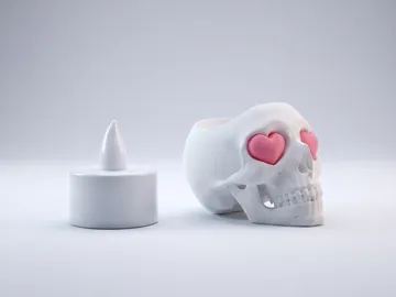 Adorno temático: Skull Heart Eyes Pot&Decor — vista de referencia 5