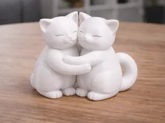 Hugging Cats