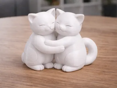 Hugging Cats