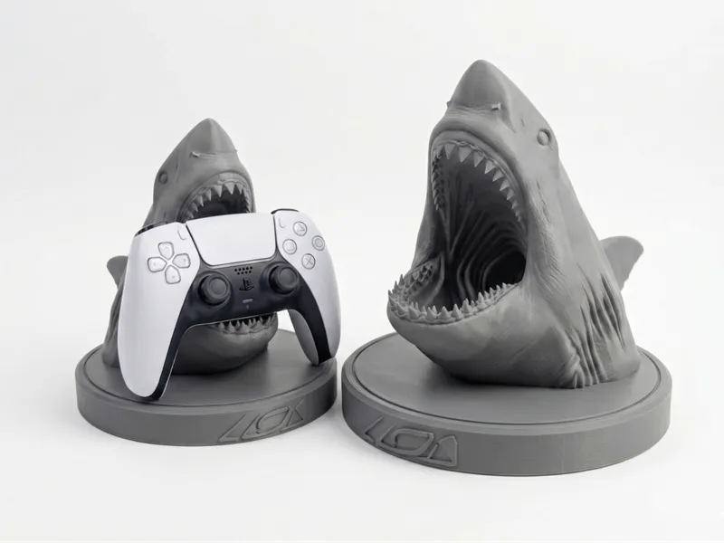 Tiburón Soporte de Mando (PS5) y Escultura